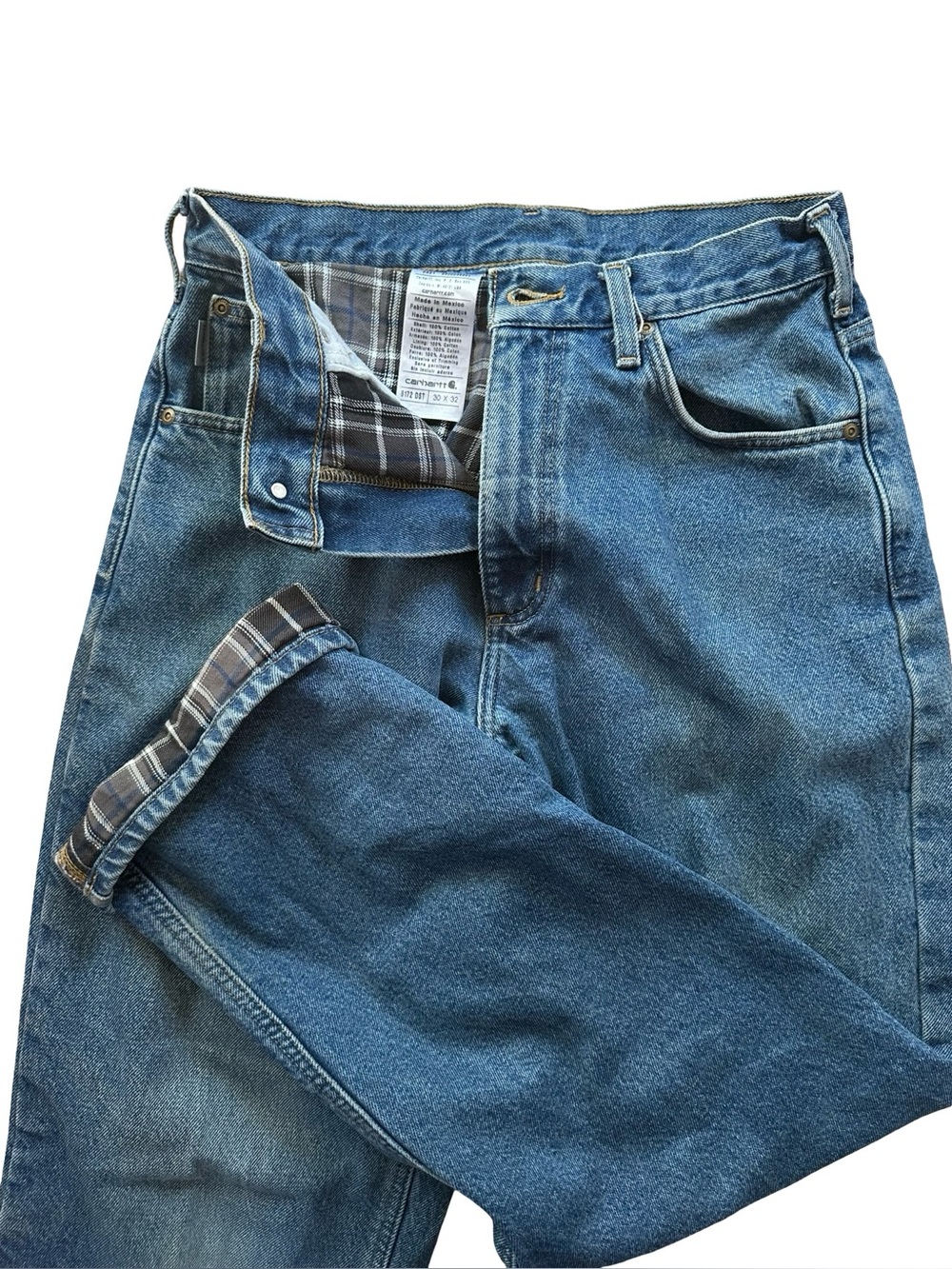 Carhartt Flannel-Lined Jeans 30x32